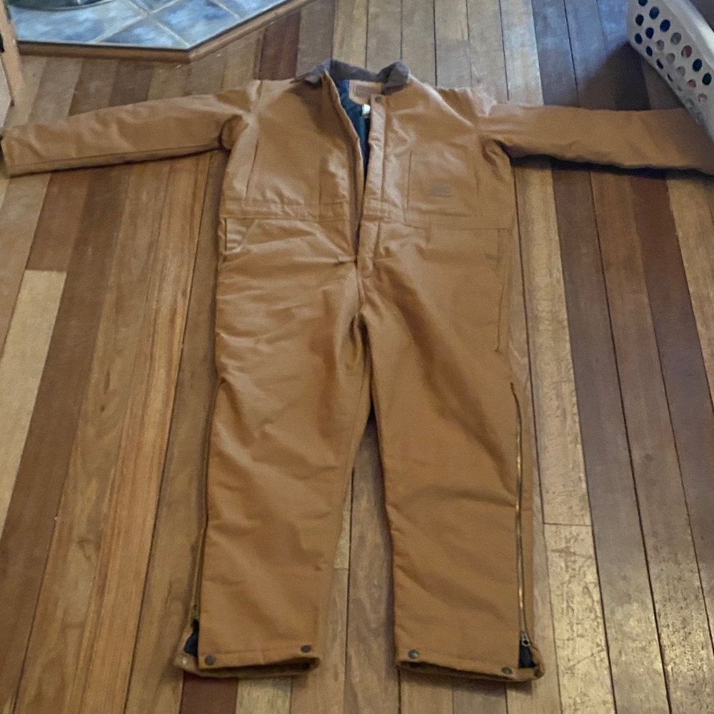Kids Tan Insulated Coverall youth XL 18-20